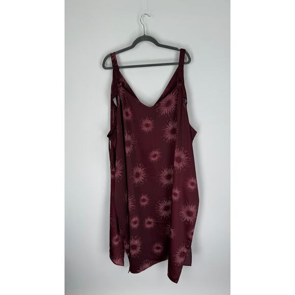 Universal Standard Shindig Satin Slip Dress Red Womens Plus Size 3X New - Picture 6 of 10
